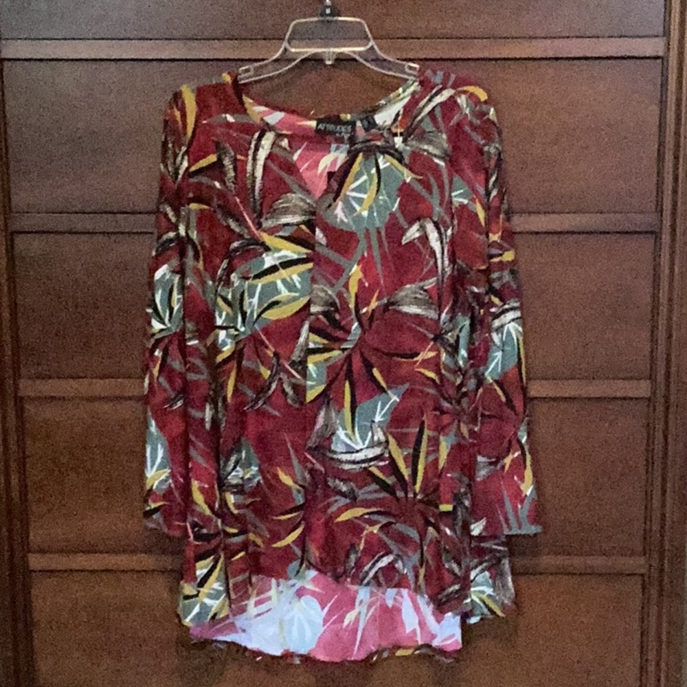 Attitudes By Renee Maroon Jungle nwt medium